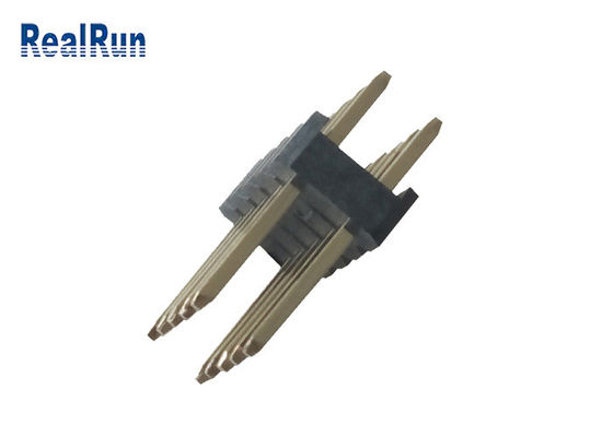 Conector duplo PA6T 2*5P Pin Header PBT LCP do encabeçamento da fileira de 30% GF PH2.54