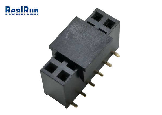 Chapeamento de ouro do bronze de fósforo do TAMPÃO PA6T SMD Pin Header Connector DC500V de LCP