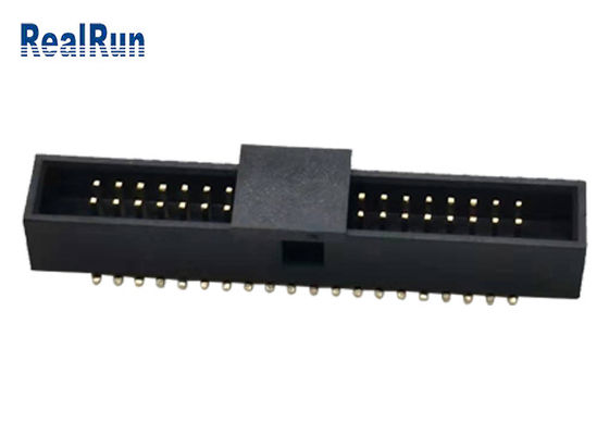 Pin de bronze SMD Pin Box DC2A do homem 40 do conector de Idc do encabeçamento de LCP PA6T com tampão