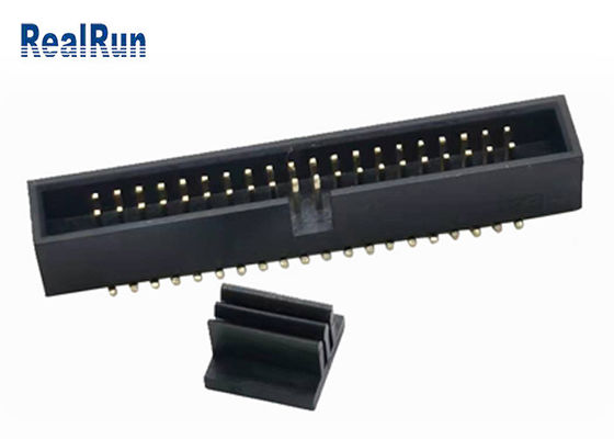 Pin de bronze SMD Pin Box DC2A do homem 40 do conector de Idc do encabeçamento de LCP PA6T com tampão
