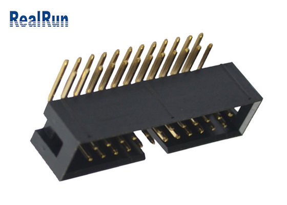 Pin R/A de bronze DC3A LCP do conector UL94V-0 PBT do encabeçamento da caixa de PA6T 24