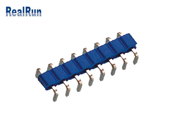 Conector PA6T 8P do encabeçamento da fileira de VCD o único mergulha através do conector do encabeçamento do furo