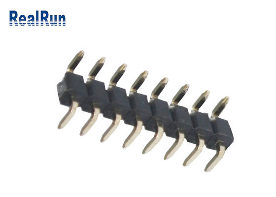 Resistência de oxidação do conector UL94V-0 2.54mm do encabeçamento do ângulo direito de LCP PBT