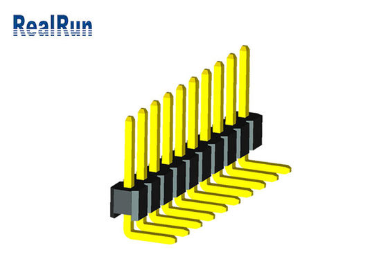 conector do PWB da fileira de Pin Header Connector PA6T um do homem de 10P LCP PBT