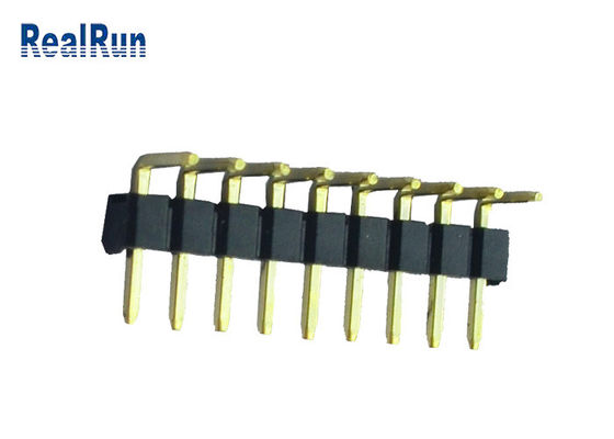 plástico 9P 90 Au de bronze do conector PBT do encabeçamento do PWB do grau sobre o Ni