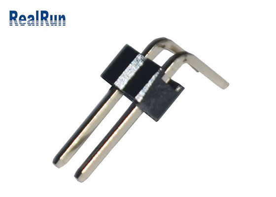 Fileira direita de Pin Header PA6T H2.5mm do ângulo de resistência de oxidação única