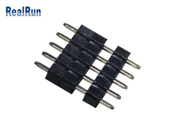 do conector plástico de bronze da solda do PWB de 5P mergulho reto Pin Header PBT LCP THT