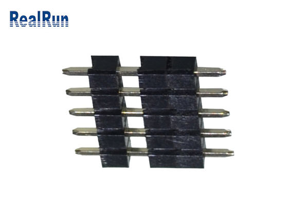 do conector plástico de bronze da solda do PWB de 5P mergulho reto Pin Header PBT LCP THT