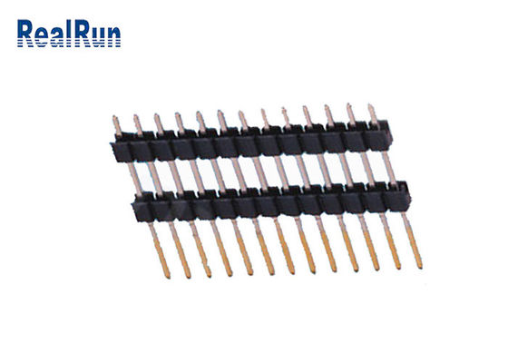 Conector reto 13P PBT plástico duplo do encabeçamento de Tin Plating PA6T do ouro