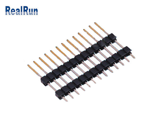 Conector reto 13P PBT plástico duplo do encabeçamento de Tin Plating PA6T do ouro