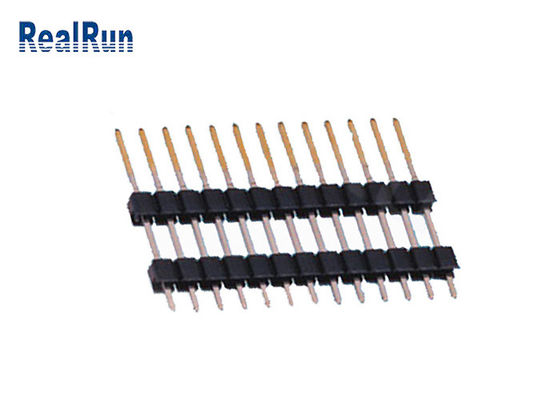 Conector reto 13P PBT plástico duplo do encabeçamento de Tin Plating PA6T do ouro