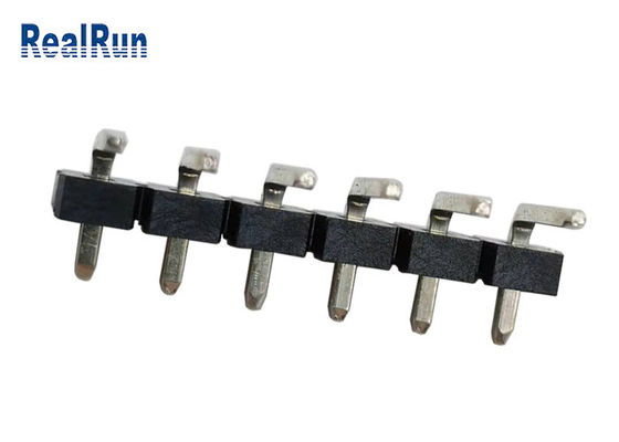 Conector de bronze preto do encabeçamento do PWB de 7A LCP 90 isolador da curvatura PA6T do grau