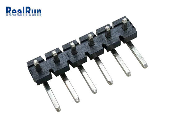 Conector de bronze preto do encabeçamento do PWB de 7A LCP 90 isolador da curvatura PA6T do grau