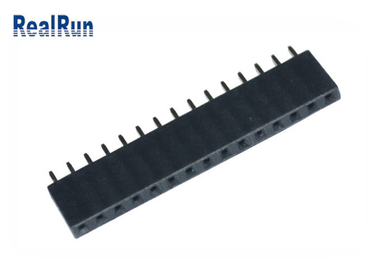 Passo fêmea do conector 15P 2.54mm do encabeçamento do PWB do mergulho de PA6T em linha reta para VCD