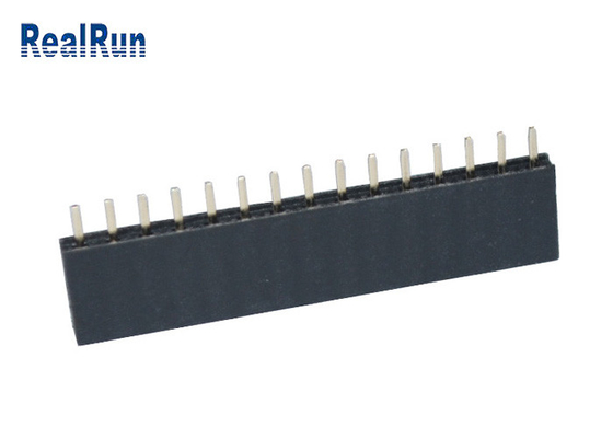 Passo fêmea do conector 15P 2.54mm do encabeçamento do PWB do mergulho de PA6T em linha reta para VCD