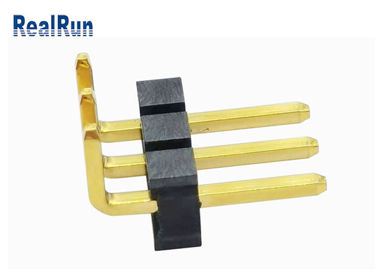 Au de bronze 3μ” Pin Header 1*3P H3.2 do GV LCP de LCP Pin Header Connector