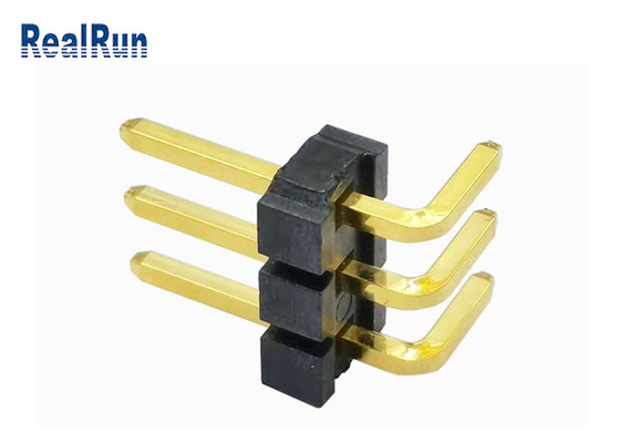 Au de bronze 3μ” Pin Header 1*3P H3.2 do GV LCP de LCP Pin Header Connector