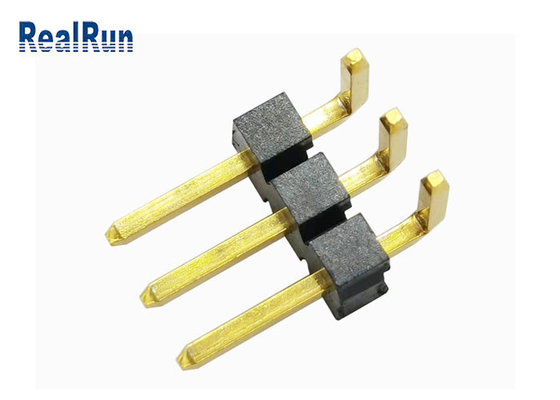 Au de bronze 3μ” Pin Header 1*3P H3.2 do GV LCP de LCP Pin Header Connector