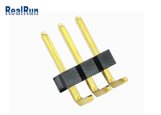 Au de bronze 3μ” Pin Header 1*3P H3.2 do GV LCP de LCP Pin Header Connector