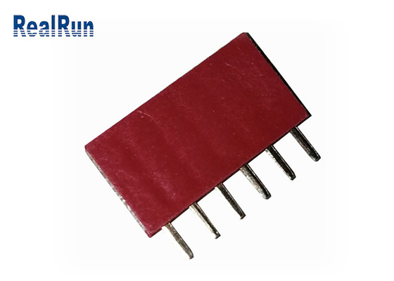 Bronze fêmea do mergulho LCP do conector DC500V 1×6P do encabeçamento de PA6T PBT