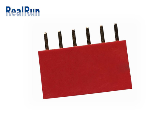 Bronze fêmea do mergulho LCP do conector DC500V 1×6P do encabeçamento de PA6T PBT
