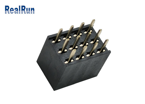 Terminal fêmea de bronze DC1.5A da fileira Y do conector PBT UL94V-0 três do encabeçamento de PA6T