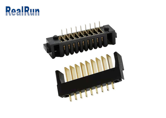 fósforo de nylon 500VAC chapeado ouro de bronze do suporte masculino da pilha de bateria 9P