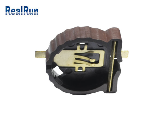Série CR1220-2 LCP reta de bronze de SMT do suporte da bateria da pilha da moeda 500VAC