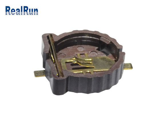 Série CR1220-2 LCP reta de bronze de SMT do suporte da bateria da pilha da moeda 500VAC