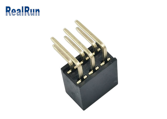 Pin fêmea 1.5A do flash 2*3 do ouro do terminal H8.5 do conector Y do encabeçamento do MERGULHO de PA6T
