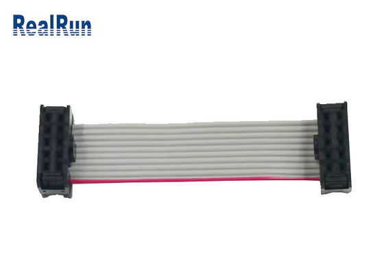 2×5 o encabeçamento IDC cabografa horizontalmente o passo PA6T de ISO9001 2.54mm para a placa do PWB