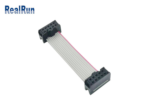 2×5 o encabeçamento IDC cabografa horizontalmente o passo PA6T de ISO9001 2.54mm para a placa do PWB