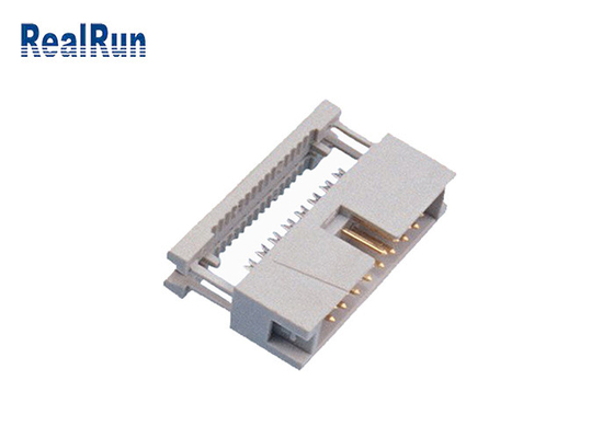 saia Pin Header Gold Plated PBT do conector do encabeçamento da caixa do fio do friso de 16P IDC