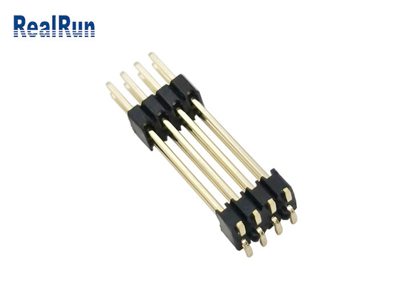 Camada dupla Pin Header Connector DC500V SMT horizontal PA6T