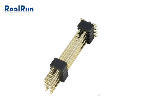 Camada dupla Pin Header Connector DC500V SMT horizontal PA6T