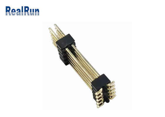 Camada dupla Pin Header Connector DC500V SMT horizontal PA6T