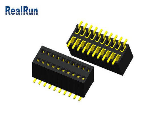 Au fêmea 1μ” H5.7 do conector 20P PBT do encabeçamento de PA6T LCP à prova de fogo