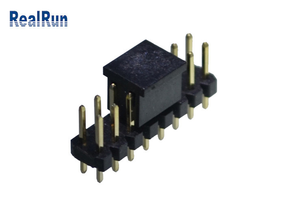 Camada dupla Pin Header Connector DC500V SMT horizontal PA6T