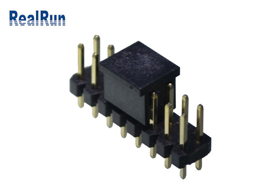 Camada dupla Pin Header Connector DC500V SMT horizontal PA6T
