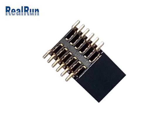 Tipo fêmea contato do passo SMD do conector 1.27mm do encabeçamento de PA6T do cobre do fósforo
