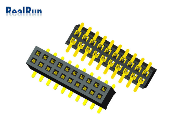 Placa fêmea do PWB do terminal do conector UL94V-0 U do encabeçamento de PA6T 20P para embarcar conectores