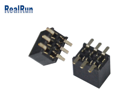 Placa fêmea da montagem da superfície do PWB do conector 1.27mm do encabeçamento ISO9001 para embarcar o conector