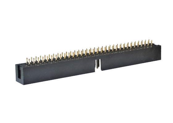 Encabeçamento masculino reto do PWB 2X32P do flash do ouro do conector H9.0 do encabeçamento da caixa do preto de PA6T