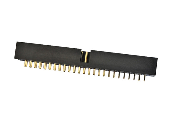 Fio reto de bronze do conector duplo do encabeçamento da caixa do carimbo de ouro da fileira 50P para embarcar Conenctor