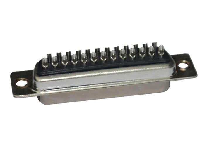 Tipo reto fêmea soquete da solda do conector do SUB do DB D do preto de 25 Pin do DP