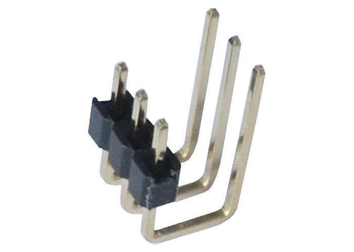2.0mm 3 tipo plástico do grau U do encabeçamento 90 do Pin da fileira do Pin único do lado do conector