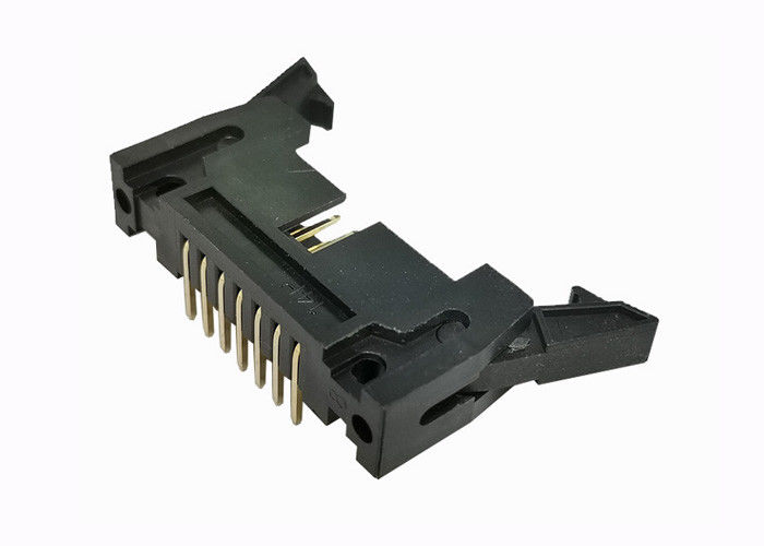 o Pin do encabeçamento 14 do Pin do ângulo direito de 2.54mm encobriu o furo 500V da calha do conector