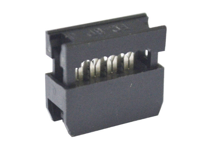 8 material fêmea dos conectores de fita 2.54mm da placa de circuito do fio do Pin IDC PBT