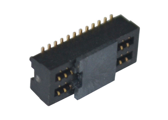 Placa dobro da fileira para embarcar o tipo fêmea 24 montagem do conector do PWB da superfície do Pin