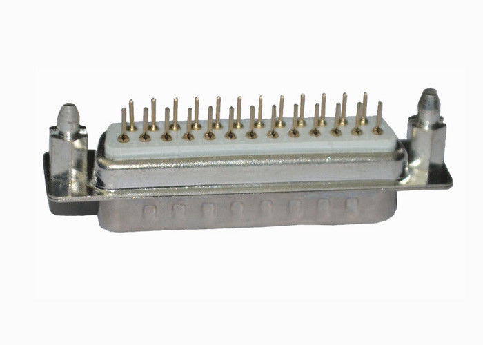 A fileira dobro 3.0A do Pin do conector 25 do SUB do DB D da liga de cobre avaliou a corrente